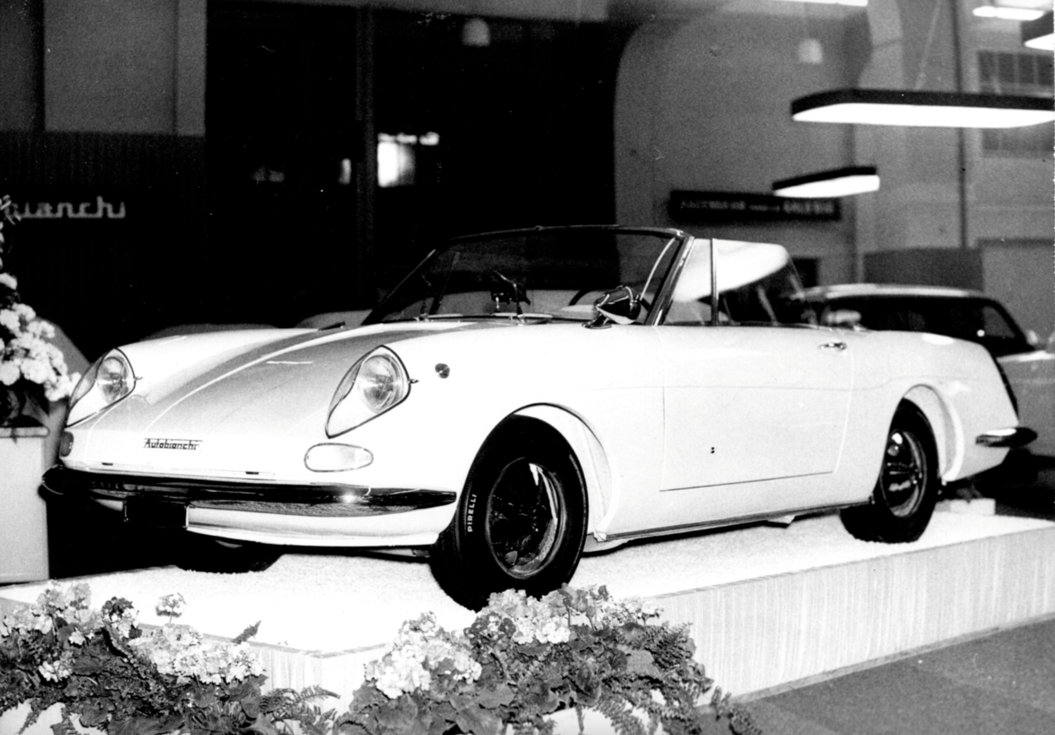 Autobianchi Stellina 1963 motor show — front three-quarter view