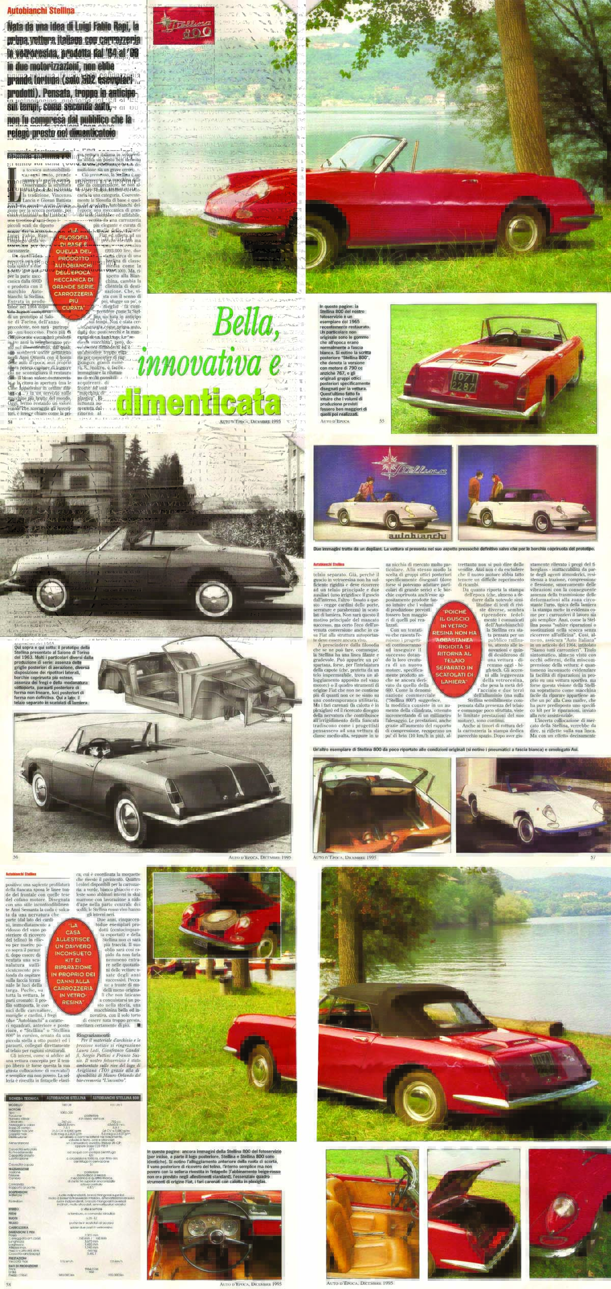 Auto d'Epoca 1995 — Bella, innovativa e dimenticata — full feature on the Autobianchi Stellina